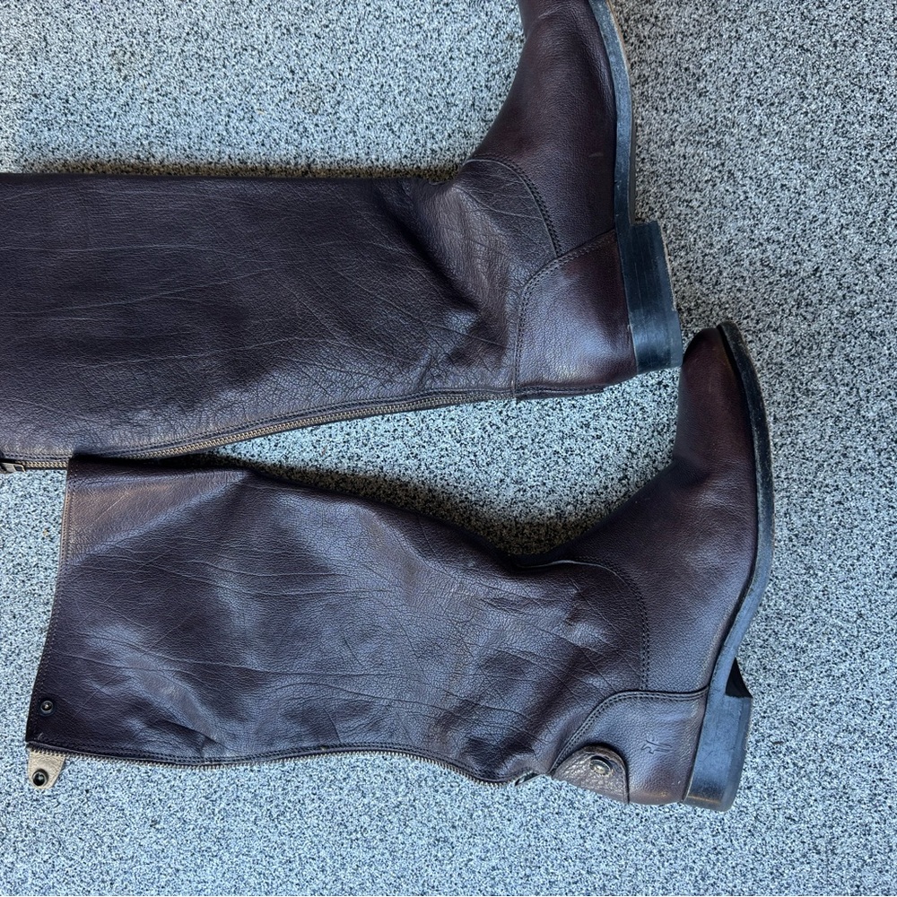 Frye Melissa Leather Riding Boots - Picture 4 of 10
